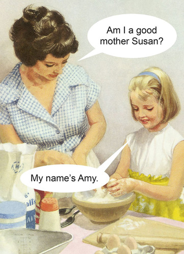 Retro lady funny motherhood - lady,
